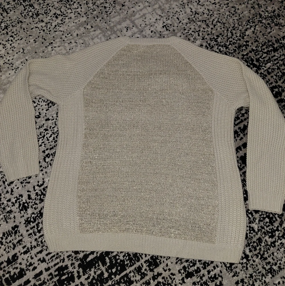 The Limited Oatmeal Heather Knit Sweater Large L Vanilla Girl Minimalist Cozy